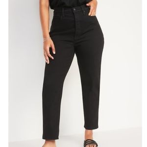 OLD NAVY | Curvy Extra High-Waisted Button-Fly Sky-Hi Straight Jeans for Women